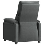 Recliner Chair Dark Grey Fabric