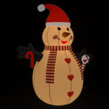 Inflatable Snowman with LEDs 360 cm - Front View