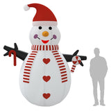 Inflatable Snowman with LEDs 360 cm - Extra Image