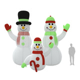 Inflatable Snowman Family with LEDs 500 cm - Extra Image