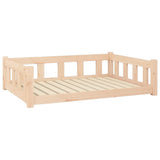 Dog Bed 105.5x75.5x28 cm Solid Wood Pine