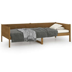 Day Bed without Mattress Honey Brown Solid Wood Pine 90x190 cm