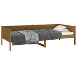 Day Bed without Mattress Honey Brown Solid Wood Pine 90x190 cm