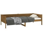 Day Bed without Mattress Honey Brown Solid Wood Pine 90x190 cm