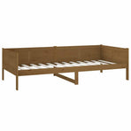 Day Bed without Mattress Honey Brown Solid Wood Pine 90x190 cm