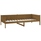 Day Bed without Mattress Honey Brown Solid Wood Pine 90x190 cm - Top-Down View