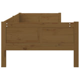 Day Bed without Mattress Honey Brown Solid Wood Pine 90x190 cm