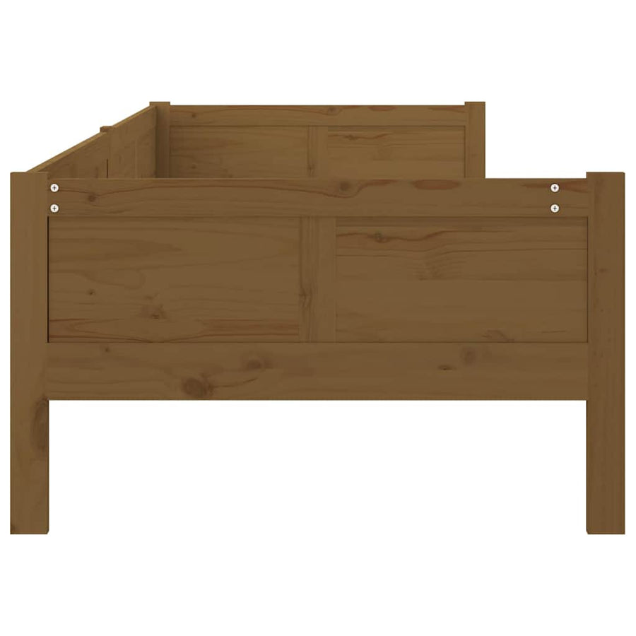 Day Bed without Mattress Honey Brown Solid Wood Pine 90x190 cm