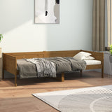 Day Bed without Mattress Honey Brown Solid Wood Pine 90x190 cm