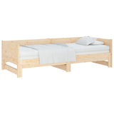 Pull-out Day Bed without Mattress Solid Wood Pine 2x(90x190) cm - Top-Down View