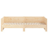 Pull-out Day Bed without Mattress Solid Wood Pine 2x(90x190) cm - 45-Degree Angle