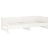 Pull-out Day Bed without Mattress White 2x(90x190) cm