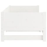 Pull-out Day Bed without Mattress White 2x(90x190) cm