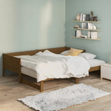 Pull-out Day Bed without Mattress Honey Brown 2x(90x190) cm