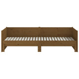 Pull-out Day Bed without Mattress Honey Brown 2x(90x190) cm - 45-Degree Angle