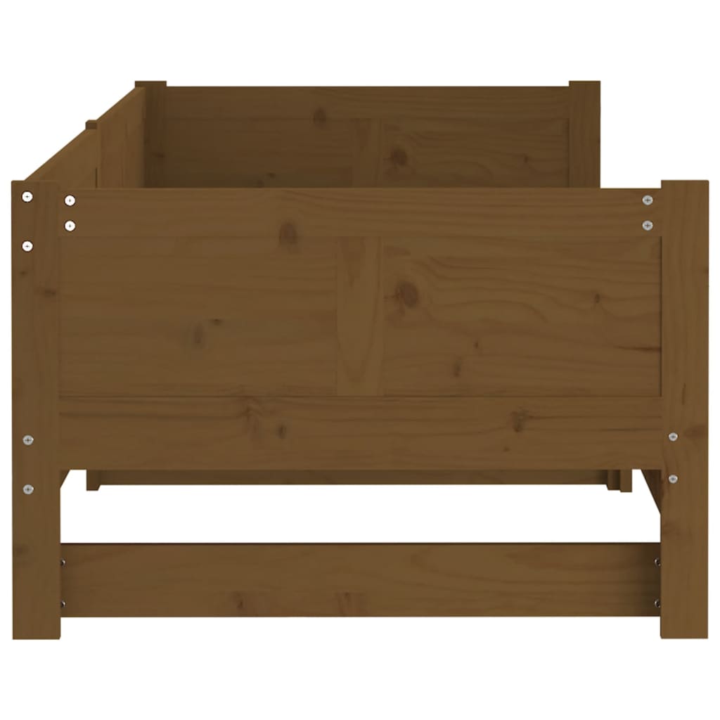 Pull-out Day Bed without Mattress Honey Brown 2x(90x190) cm