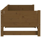 Pull-out Day Bed without Mattress Honey Brown 2x(90x190) cm