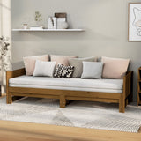 Pull-out Day Bed without Mattress Honey Brown 2x(90x190) cm