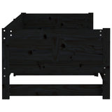 Pull-out Day Bed without Mattress Black 2x(90x190) cm - Close-Up Angle