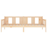 Day Bed without Mattress Solid Wood Pine 90x190 cm - Close-Up Angle
