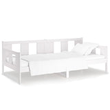 Day Bed without Mattress White Solid Wood Pine 90x190 cm