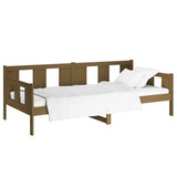 Day Bed without Mattress Honey Brown Solid Wood Pine 90x190 cm