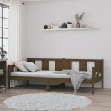Day Bed without Mattress Honey Brown Solid Wood Pine 90x190 cm - Top-Down View