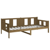 Day Bed without Mattress Honey Brown Solid Wood Pine 90x190 cm