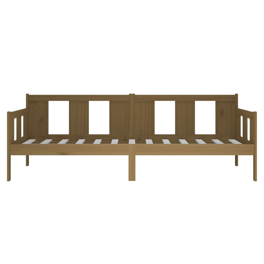 Day Bed without Mattress Honey Brown Solid Wood Pine 90x190 cm