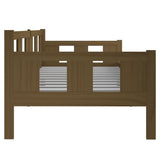 Day Bed without Mattress Honey Brown Solid Wood Pine 90x190 cm