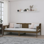 Day Bed without Mattress Honey Brown Solid Wood Pine 90x190 cm