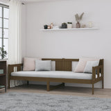 Day Bed without Mattress Honey Brown Solid Wood Pine 90x190 cm