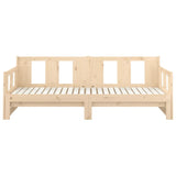 Pull-out Day Bed without Mattress Solid Wood Pine 2x(90x190) cm