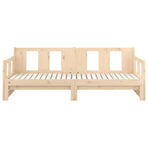 Pull-out Day Bed without Mattress Solid Wood Pine 90x190 cm