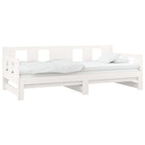 Pull-out Day Bed without Mattress White 2x(90x190) cm