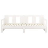 Pull-out Day Bed without Mattress White 2x(90x190) cm