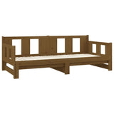 Pull-out Day Bed without Mattress Honey Brown 2x(90x190) cm
