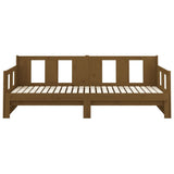 Pull-out Day Bed without Mattress Honey Brown 2x(90x190) cm - Low Angle