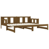 Pull-out Day Bed without Mattress Honey Brown 2x(90x190) cm