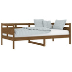 Day Bed without Mattress Honey Brown Solid Wood Pine 90x190 cm
