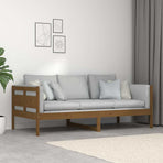Day Bed without Mattress Honey Brown Solid Wood Pine 90x190 cm