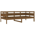 Day Bed without Mattress Honey Brown Solid Wood Pine 90x190 cm