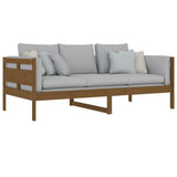Day Bed without Mattress Honey Brown Solid Wood Pine 90x190 cm - Low Angle