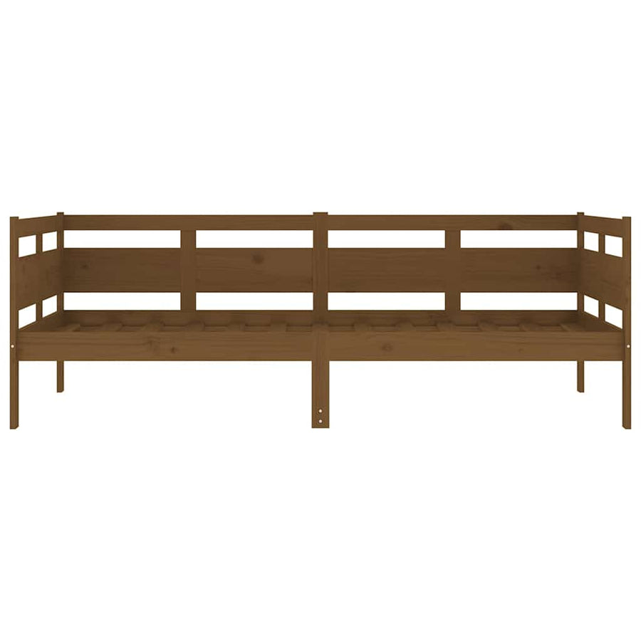 Day Bed without Mattress Honey Brown Solid Wood Pine 90x190 cm