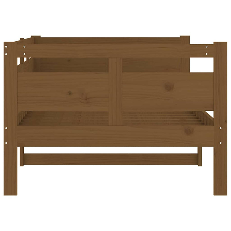 Day Bed without Mattress Honey Brown Solid Wood Pine 90x190 cm