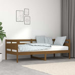 Day Bed without Mattress Honey Brown Solid Wood Pine 90x190 cm