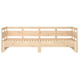 Pull-out Day Bed without Mattress Solid Wood Pine 2x(90x190) cm - Close-Up Angle