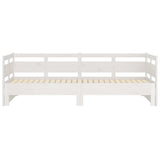 Pull-out Day Bed without Mattress White 2x(90x190) cm
