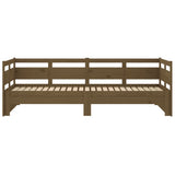 Pull-out Day Bed without Mattress Honey Brown 2x(90x190) cm