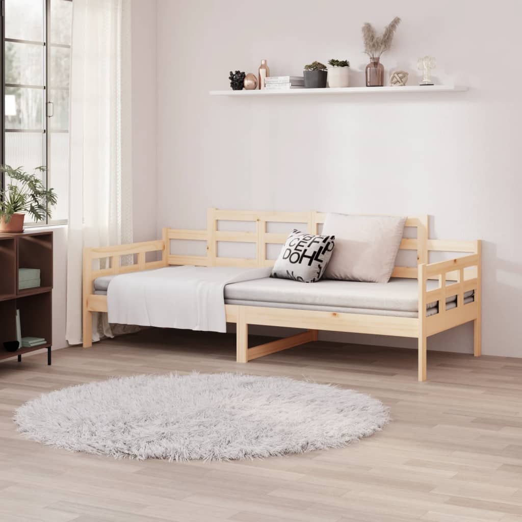 Day Bed without Mattress Solid Wood Pine 90x190 cm